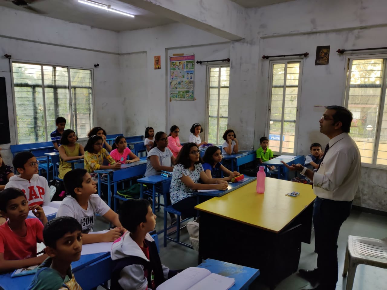 Dr Hrishikesh Joshi explaining some medical terms